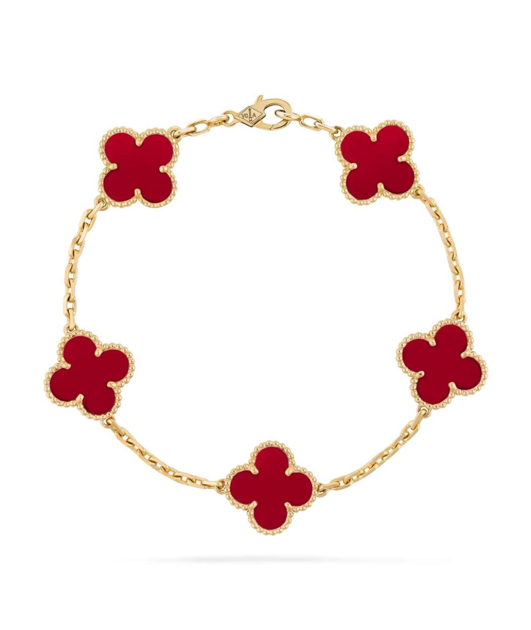 VAN CLEEF & ARPELS Красный браслет из желтого золота, фото 1