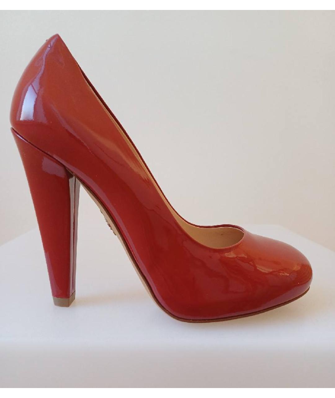 BALLY Красные туфли из лакированной кожи, фото 7