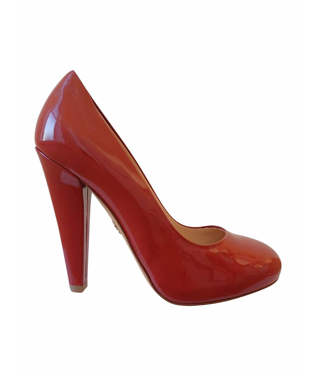BALLY Красные туфли из лакированной кожи, фото 1