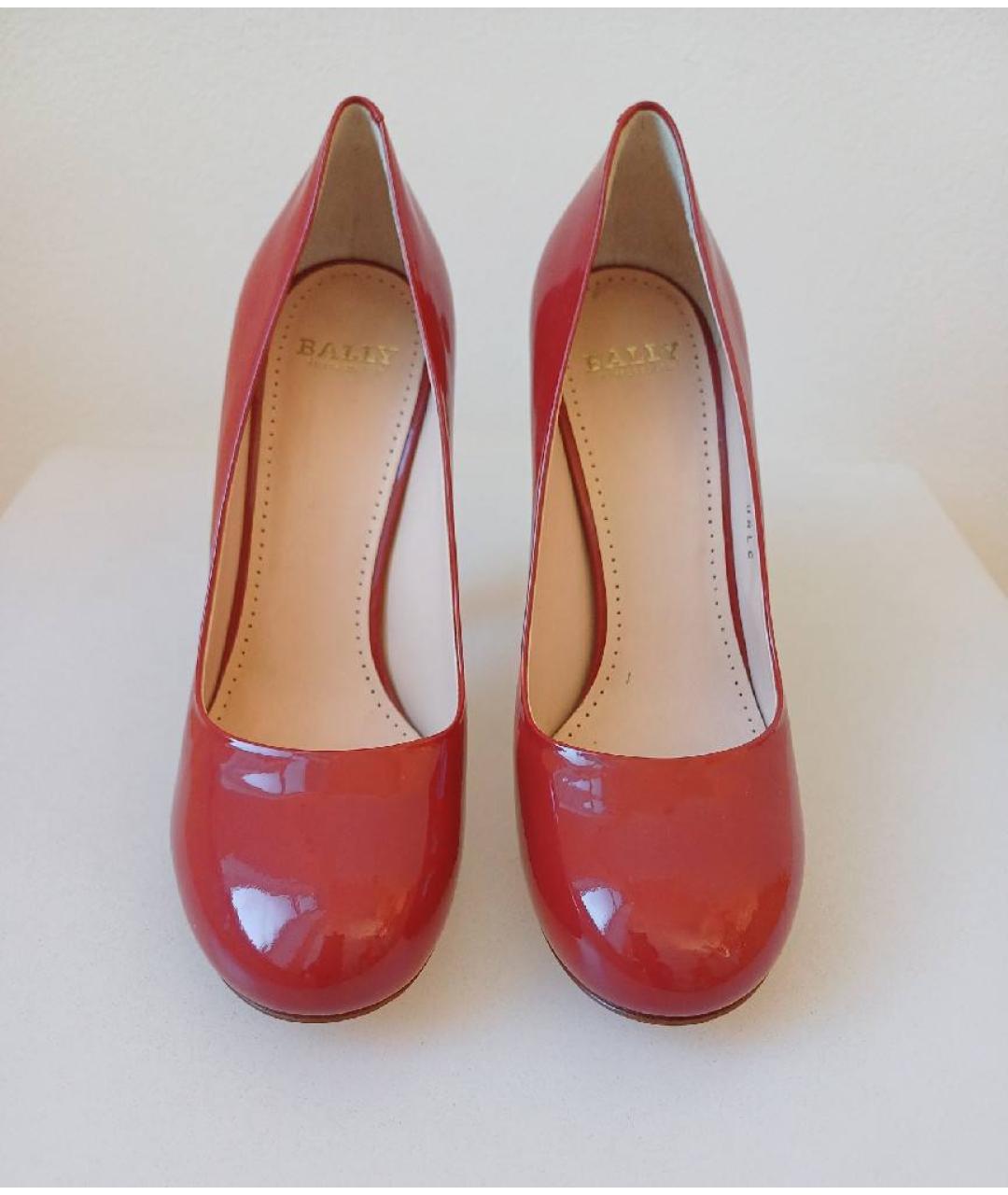 BALLY Красные туфли из лакированной кожи, фото 2