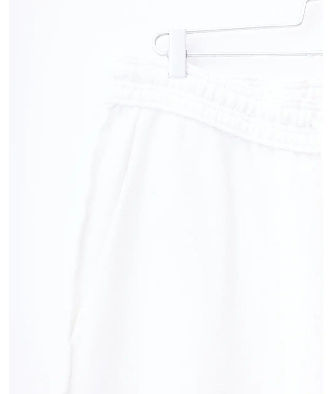 VETEMENTS Белые хлопковые брюки широкие, фото 3