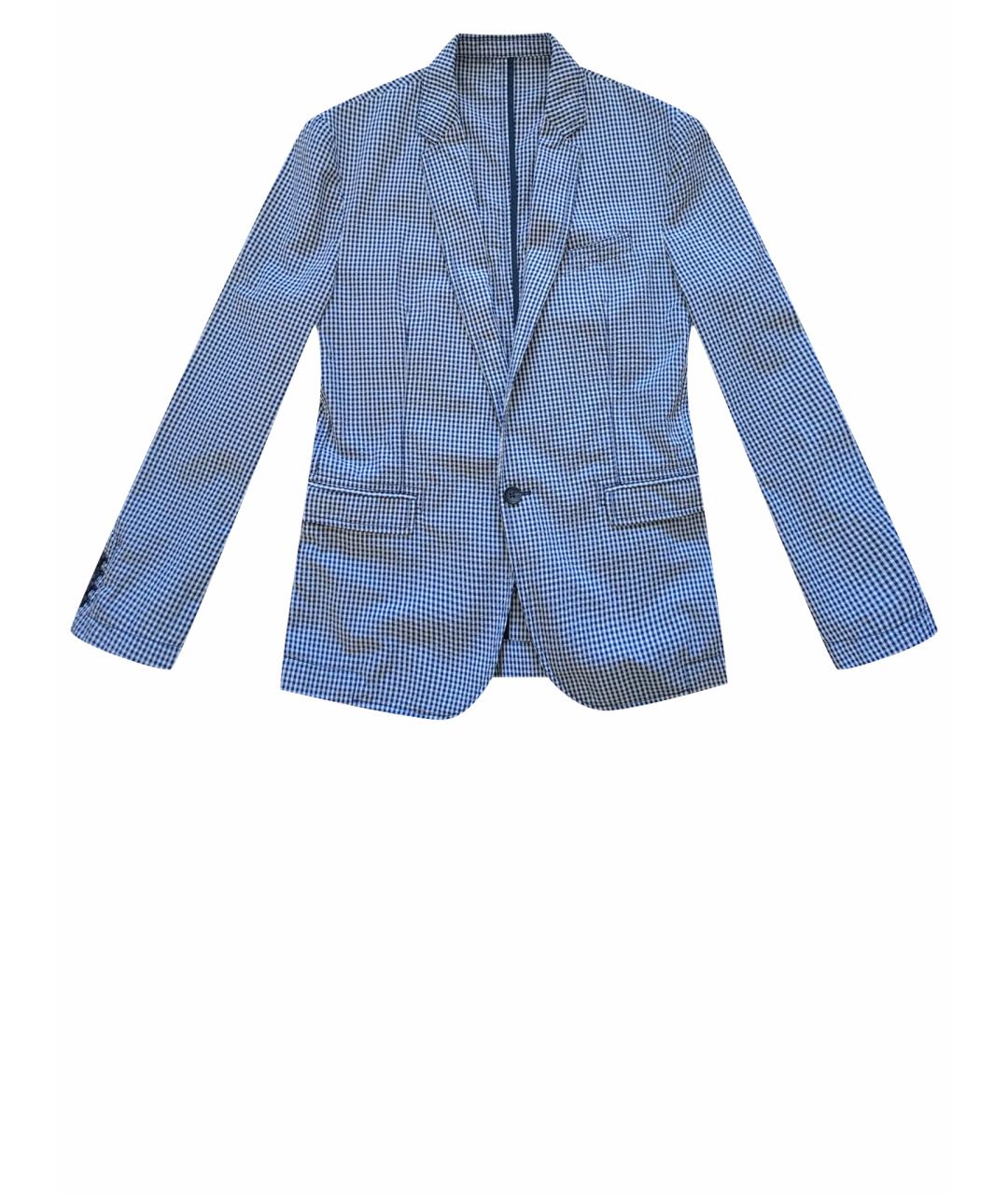 DOLCE&GABBANA Синий полиэстеровый пиджак, фото 1