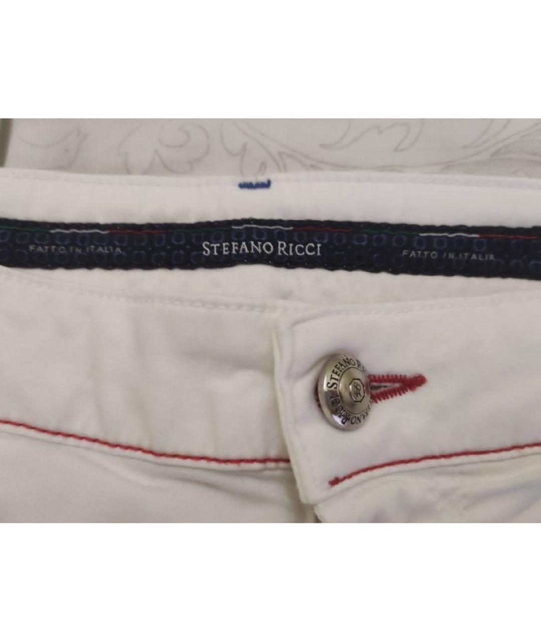 STEFANO RICCI Белые хлопковые шорты, фото 3