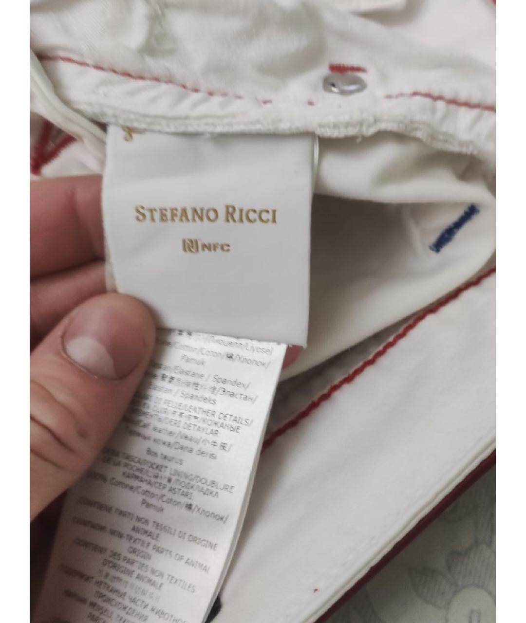 STEFANO RICCI Белые хлопковые шорты, фото 5