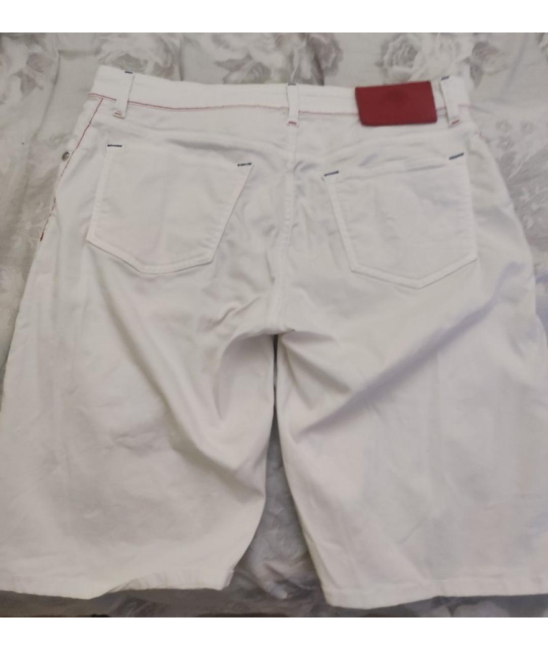 STEFANO RICCI Белые хлопковые шорты, фото 2