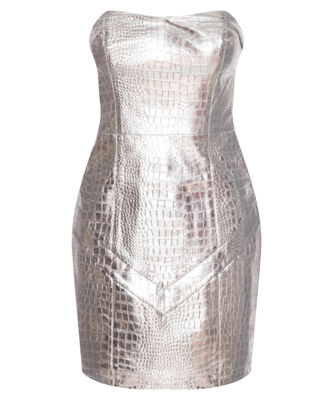 ROTATE Серебряное коктейльное платье, фото 1