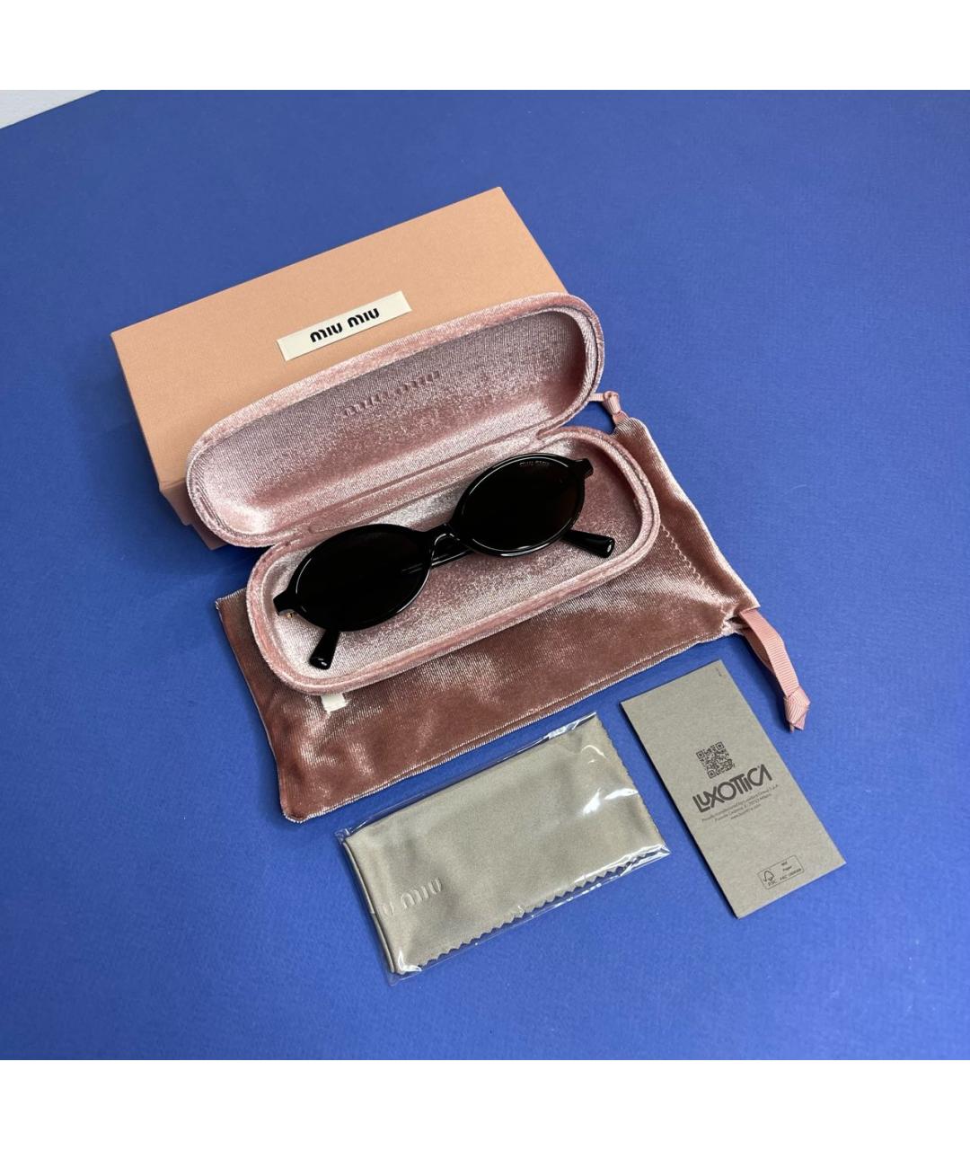 MIU MIU Черные солнцезащитные очки, фото 4