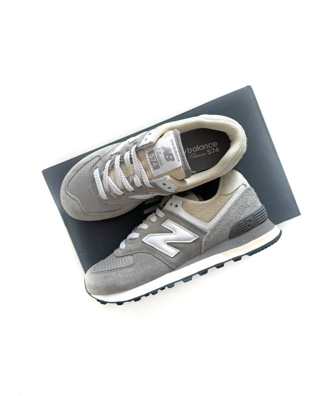 NEW BALANCE Серые замшевые кроссовки, фото 6