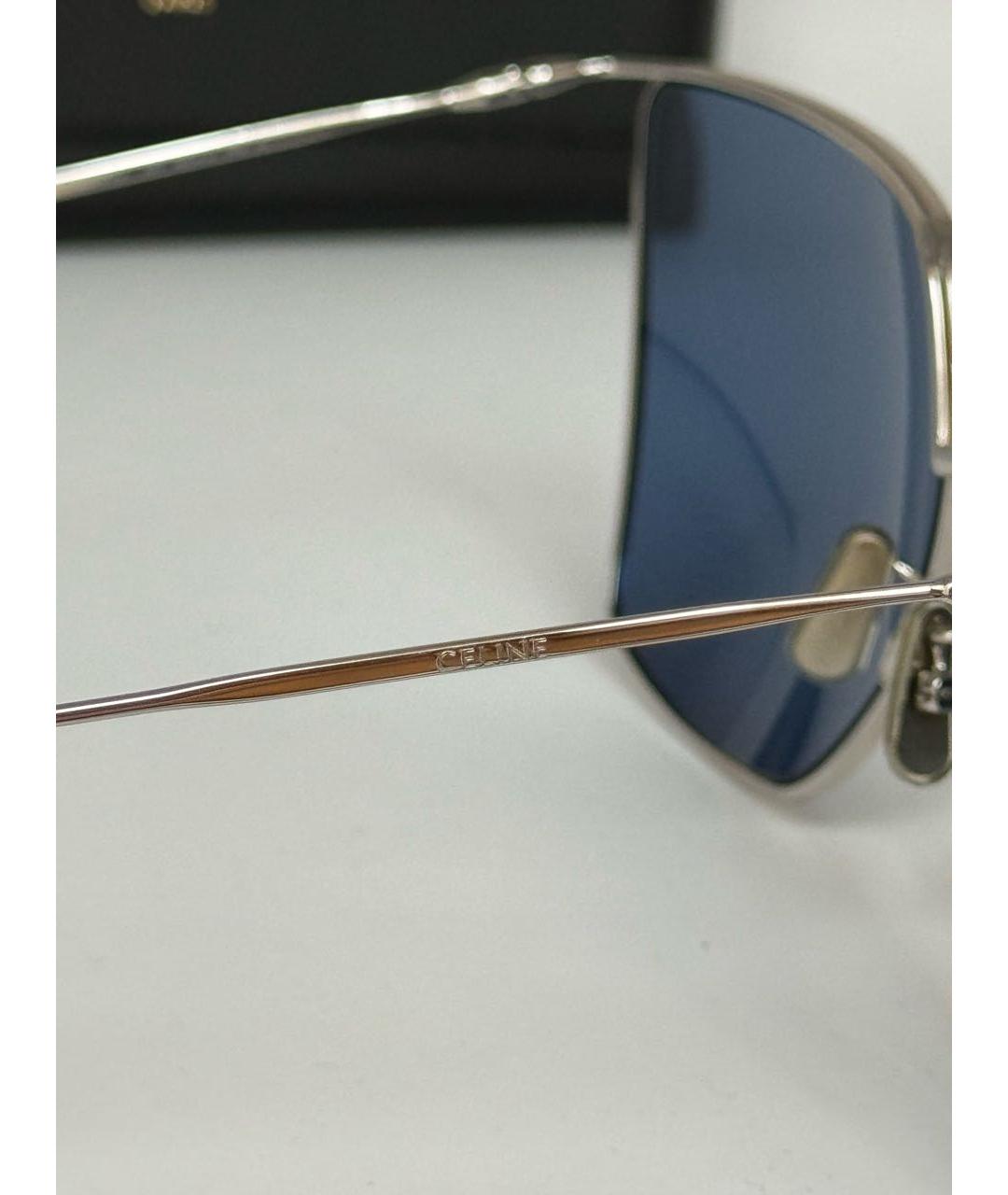 CELINE PRE-OWNED Голубые пластиковые солнцезащитные очки, фото 5