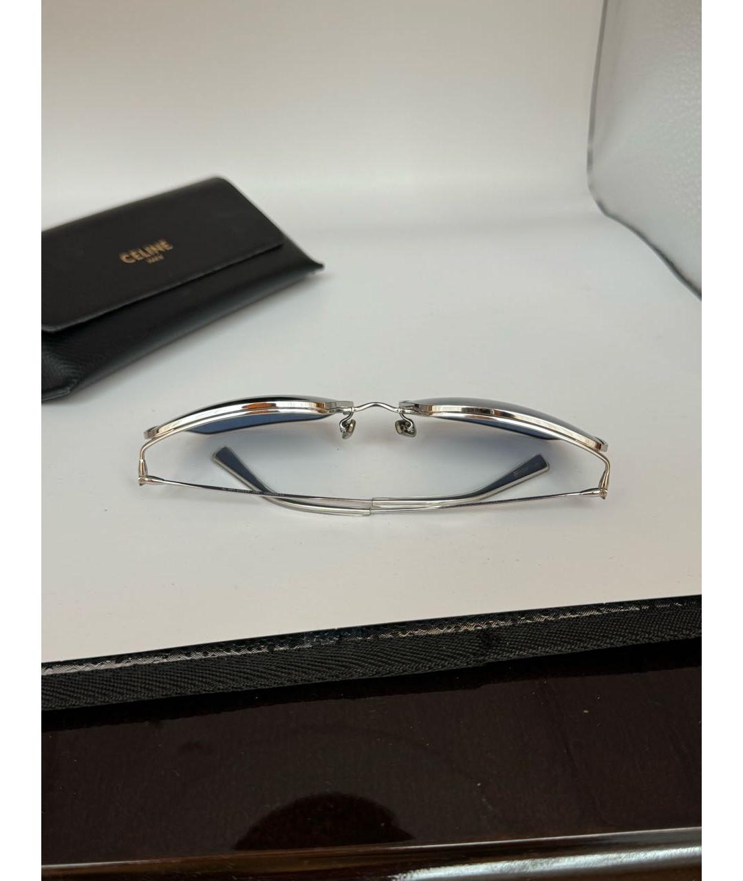 CELINE PRE-OWNED Голубые пластиковые солнцезащитные очки, фото 6