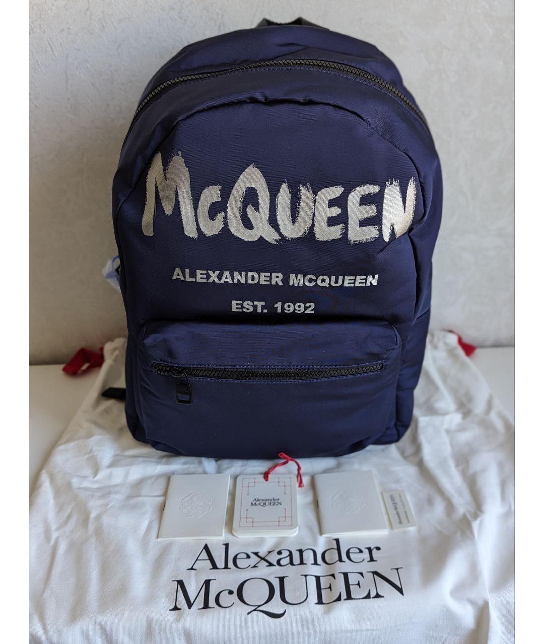 ALEXANDER MCQUEEN Синий рюкзак, фото 4