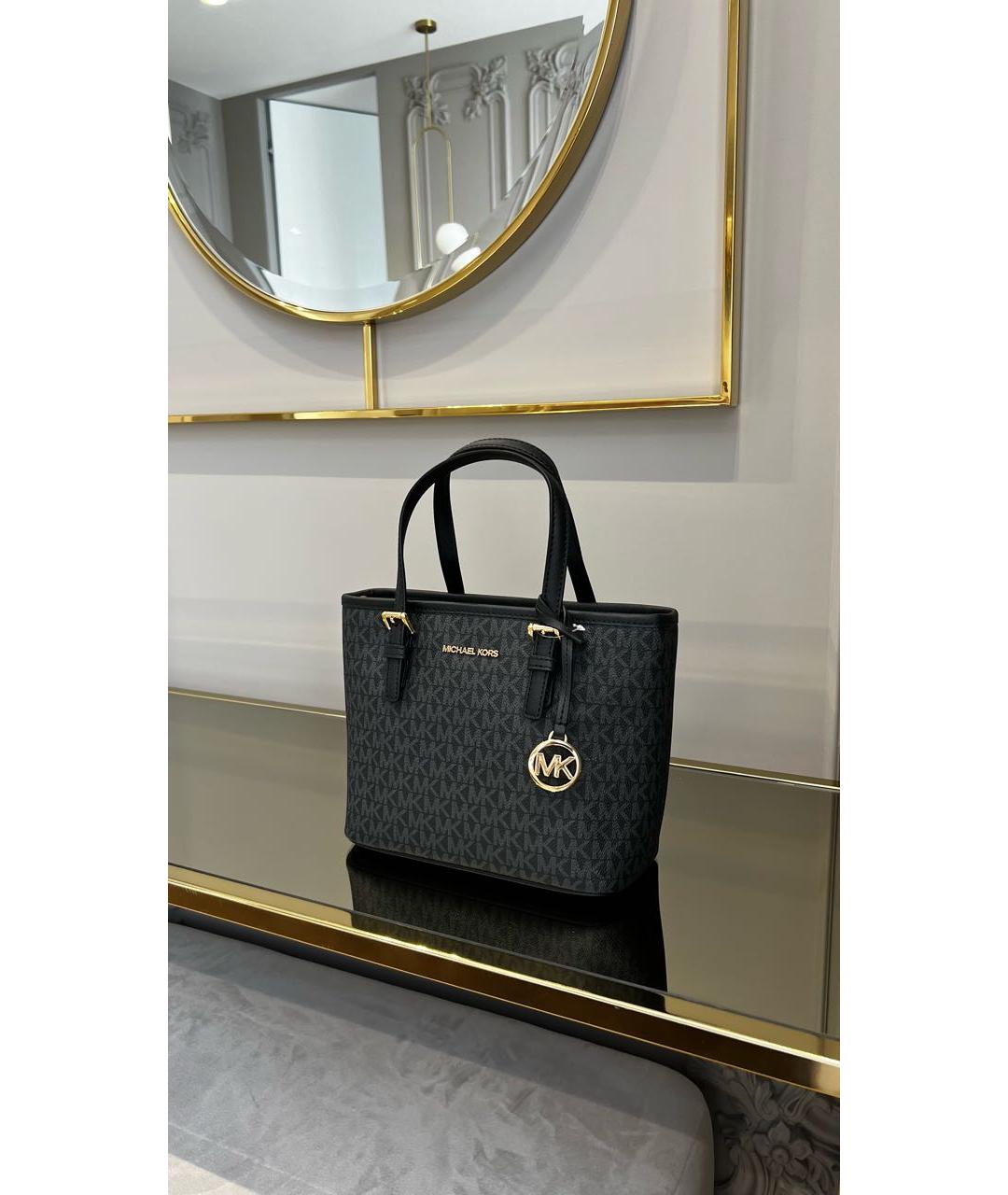 MICHAEL KORS Черная сумка тоут, фото 4