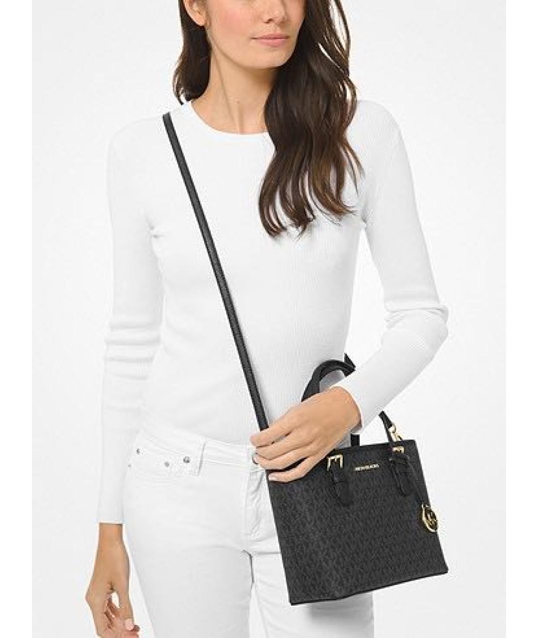 MICHAEL KORS Черная сумка тоут, фото 6