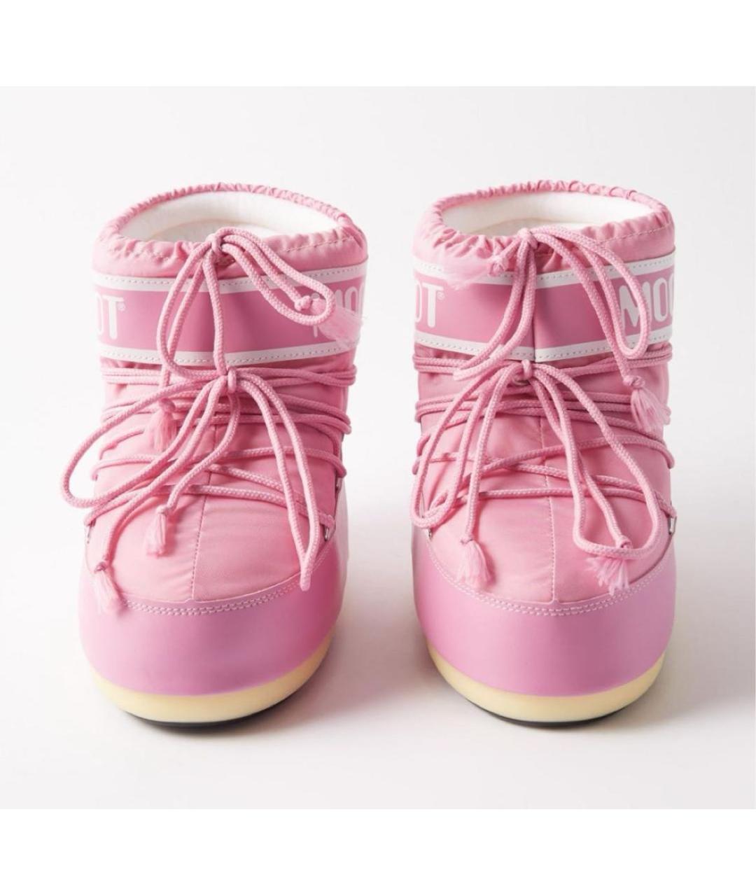 MOON BOOT Розовые ботинки, фото 2