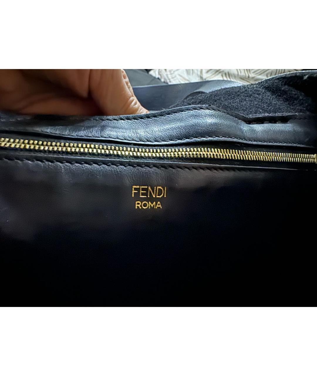 FENDI Черная сумка тоут, фото 4