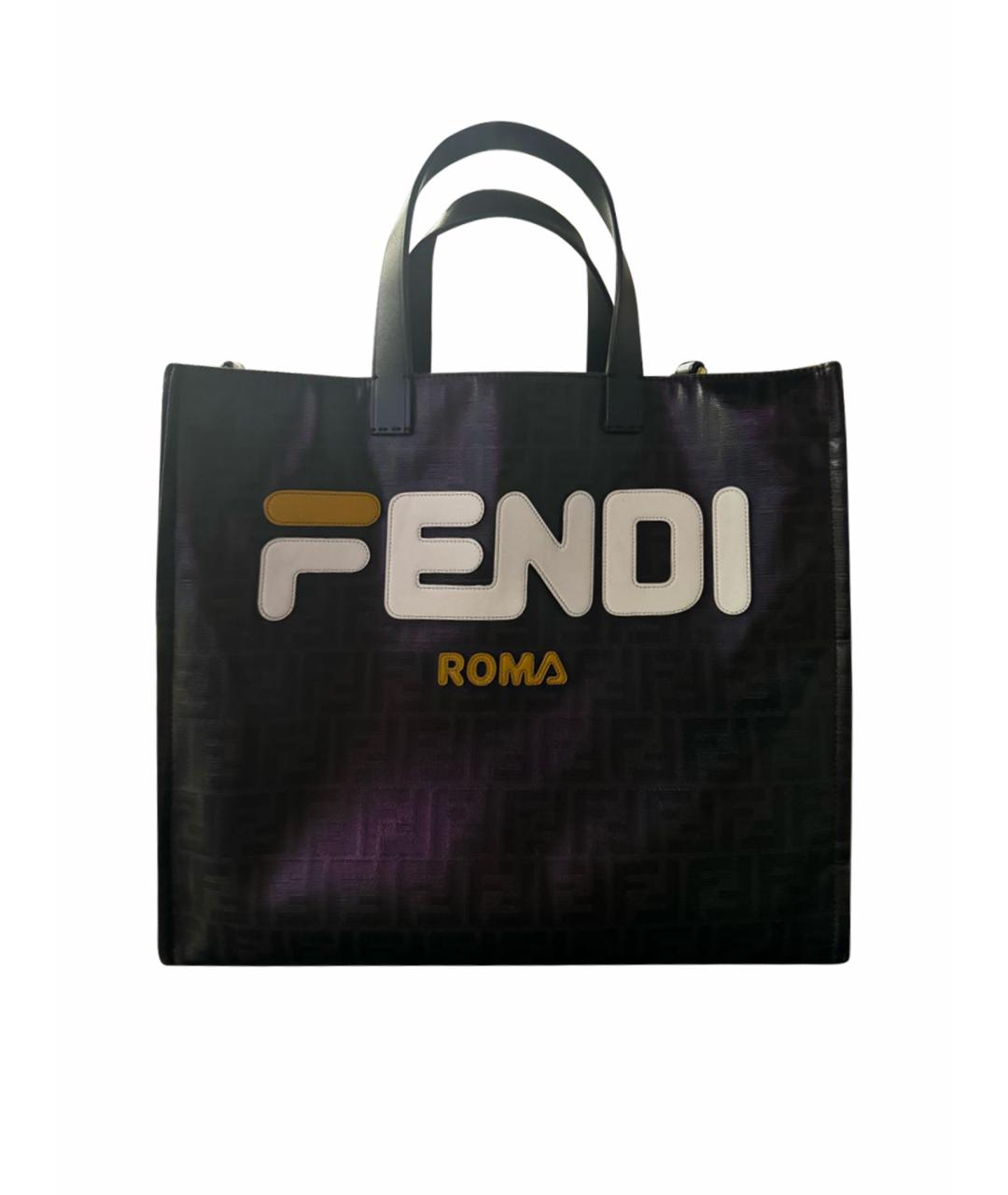 FENDI Черная сумка тоут, фото 1