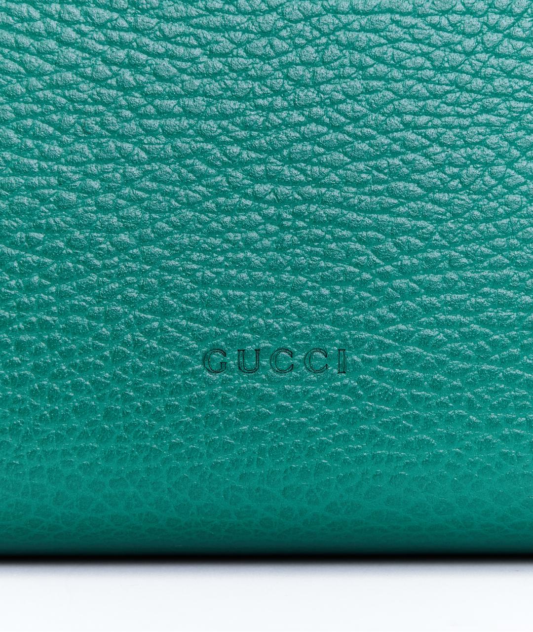 GUCCI Зеленая кожаная сумка через плечо, фото 5