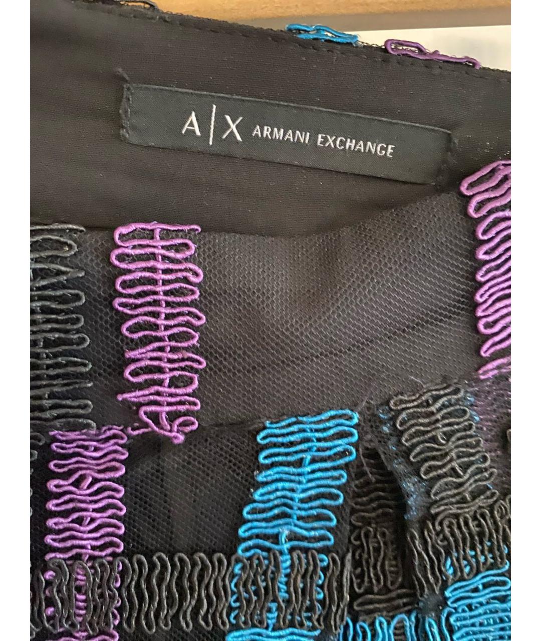 ARMANI EXCHANGE Мульти сетчатая юбка миди, фото 3