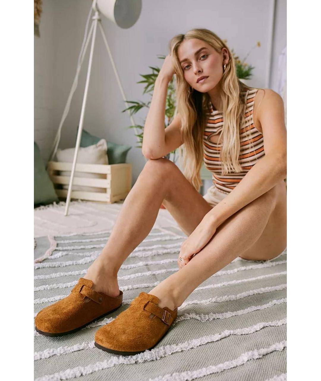 BIRKENSTOCK Замшевые сабо, фото 8