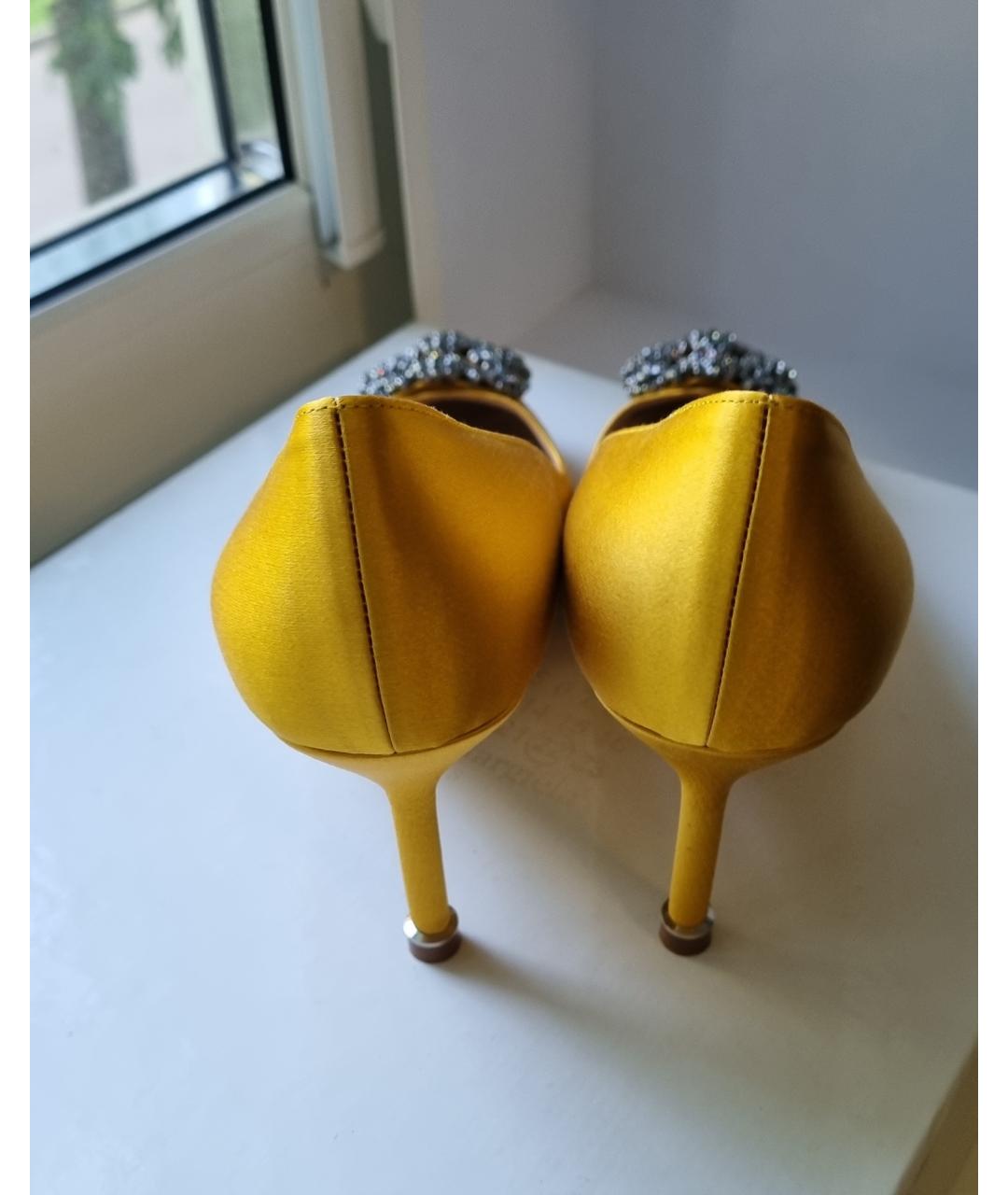 MANOLO BLAHNIK Желтые туфли, фото 4