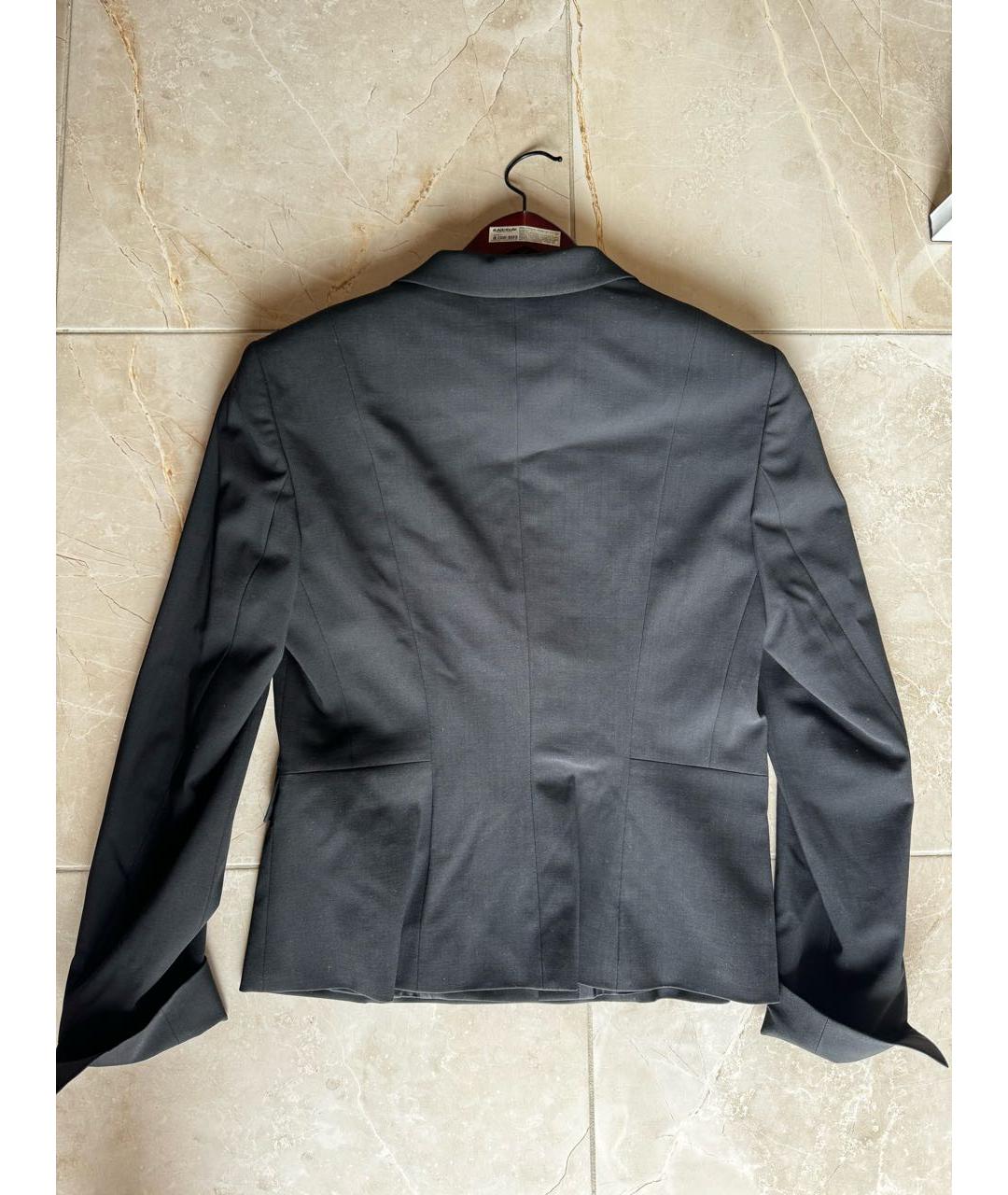 HUGO BOSS Черный шерстяной жакет/пиджак, фото 2