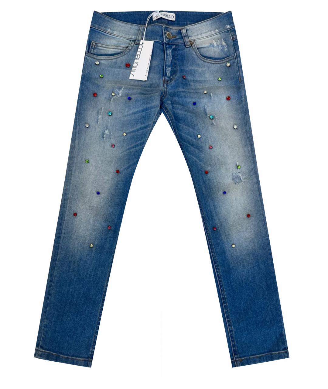 SIMONETTA Синие деним детские джинсы, фото 1