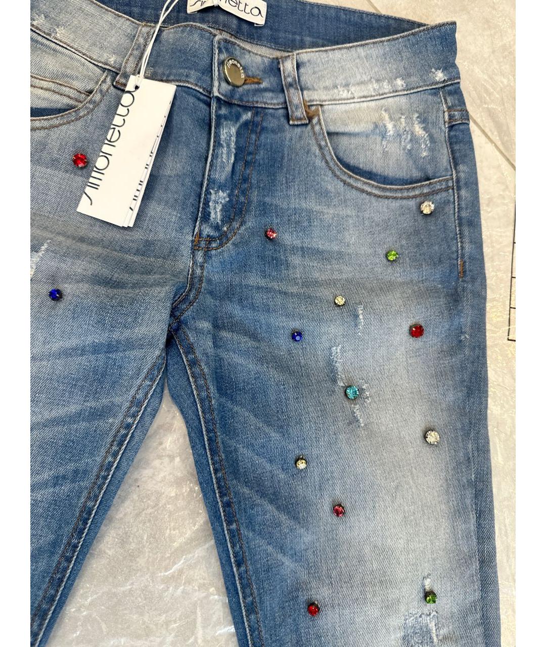 SIMONETTA Синие деним детские джинсы, фото 3