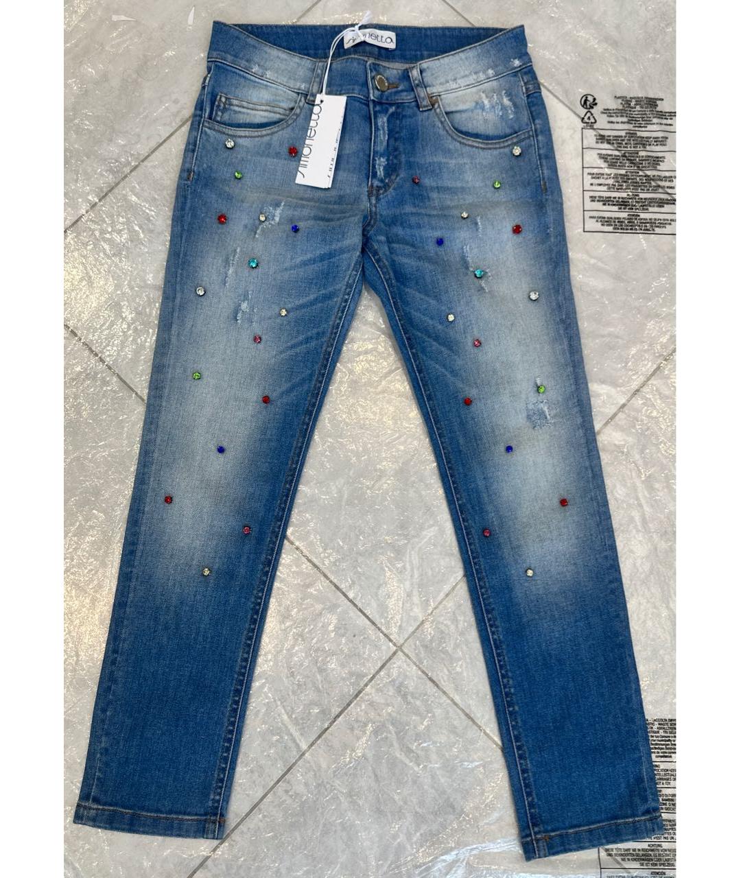 SIMONETTA Синие деним детские джинсы, фото 5