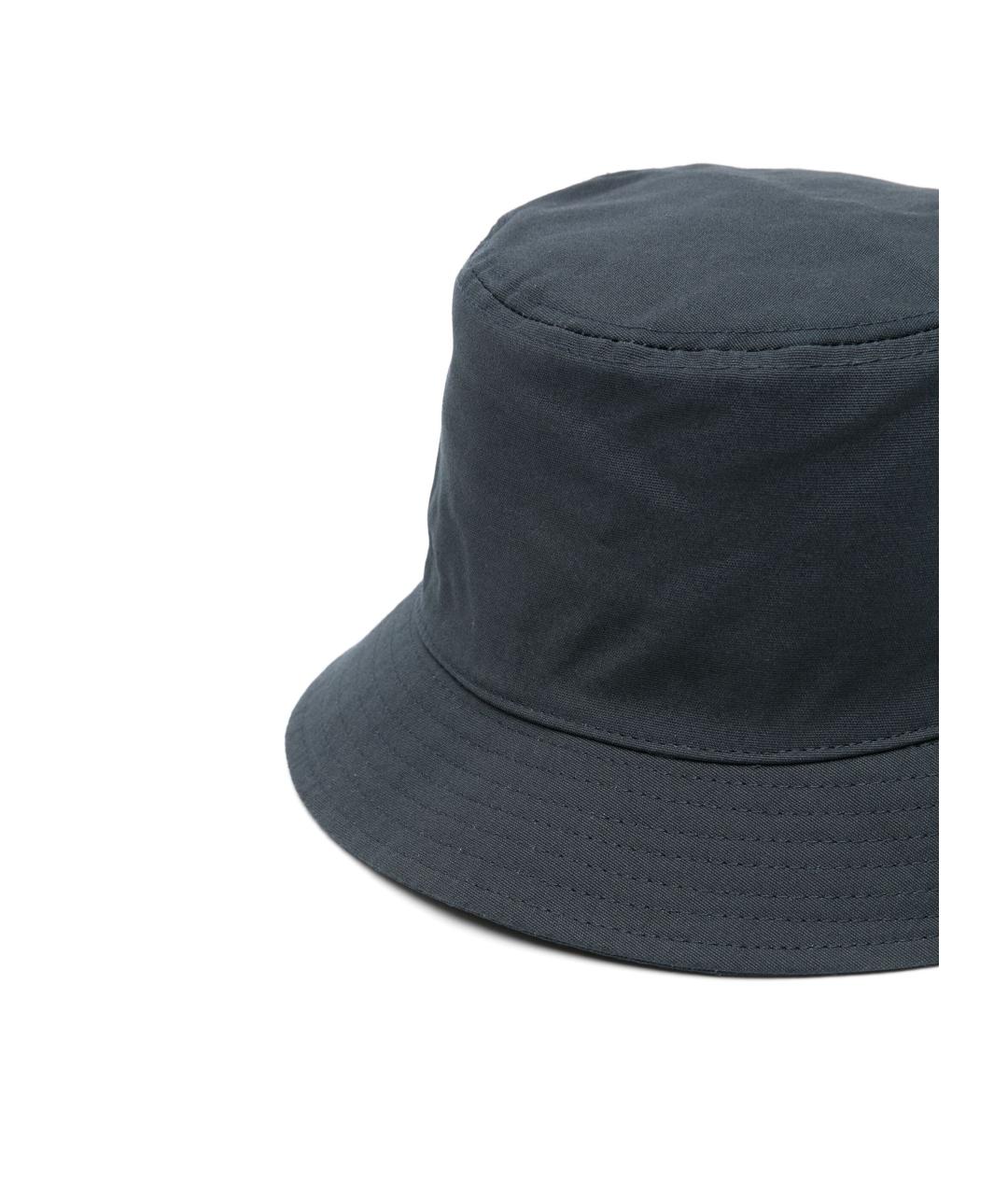 STONE ISLAND Темно-синяя хлопковая шляпа, фото 2