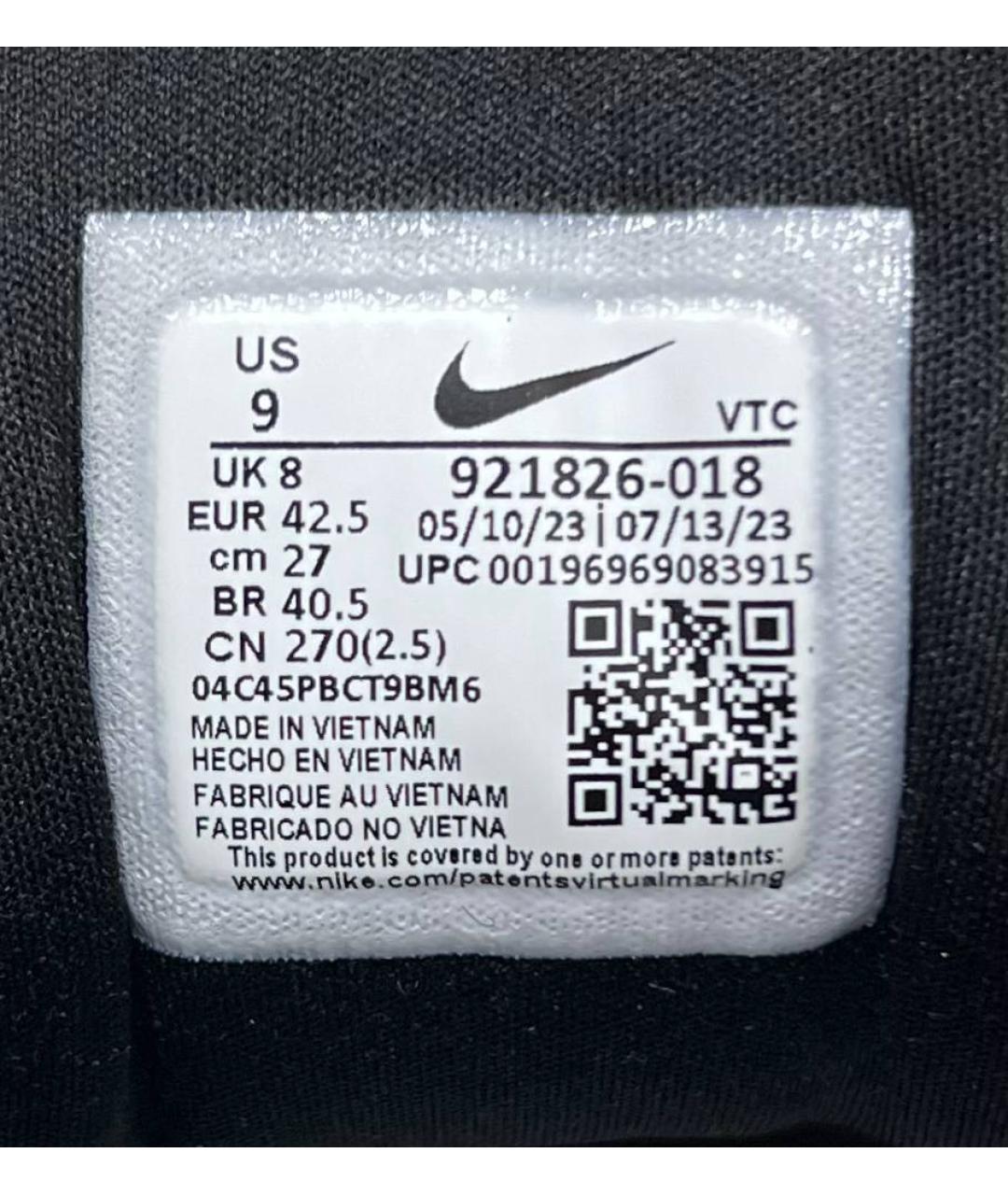 NIKE Черные низкие кроссовки / кеды, фото 4