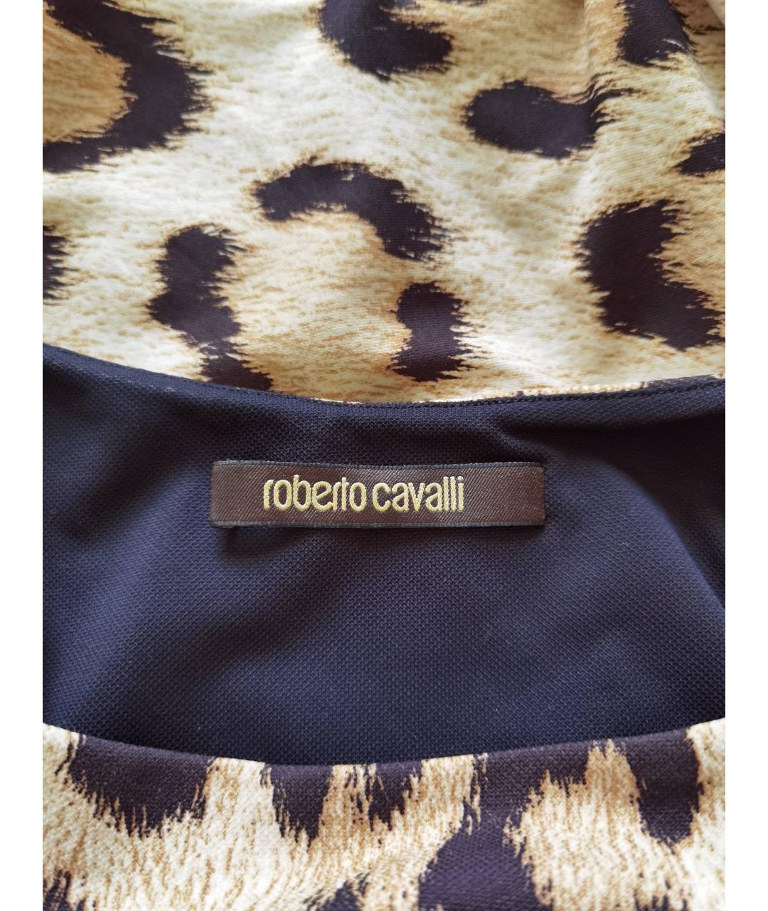 ROBERTO CAVALLI Мульти полиамидовое повседневное платье, фото 3