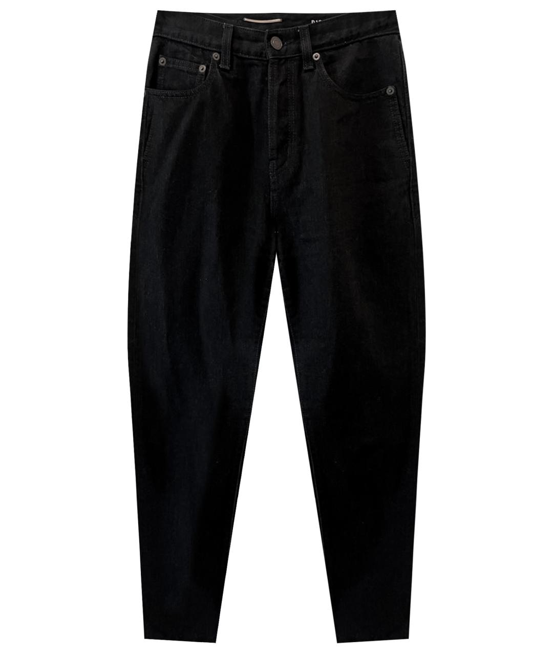 SAINT LAURENT Черные хлопковые прямые джинсы, фото 1