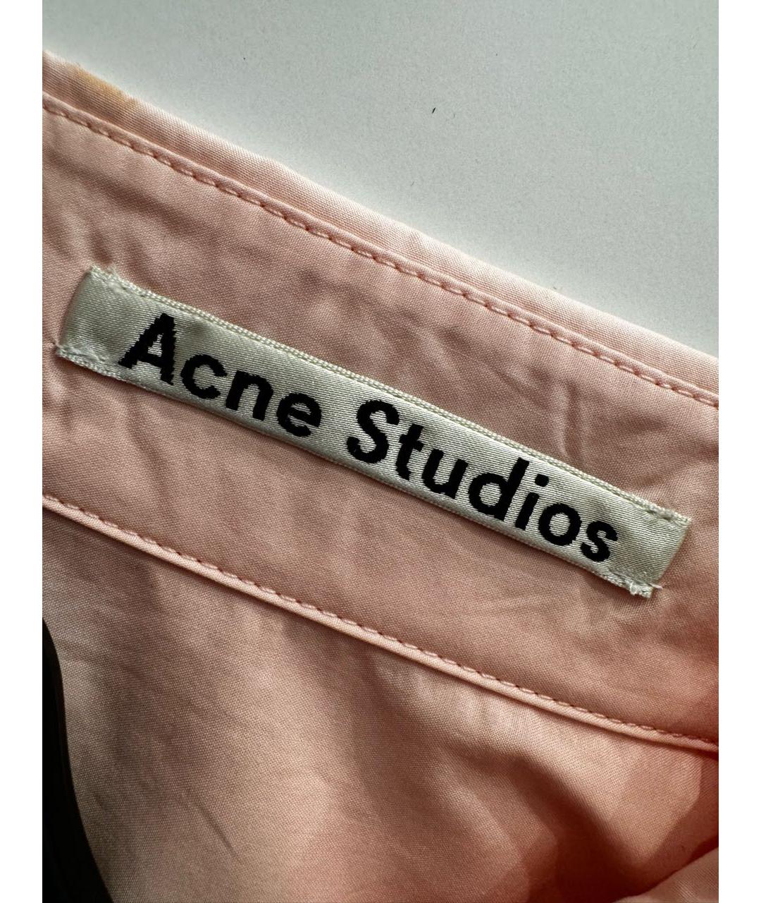 ACNE STUDIOS Розовая хлопковая рубашка, фото 3