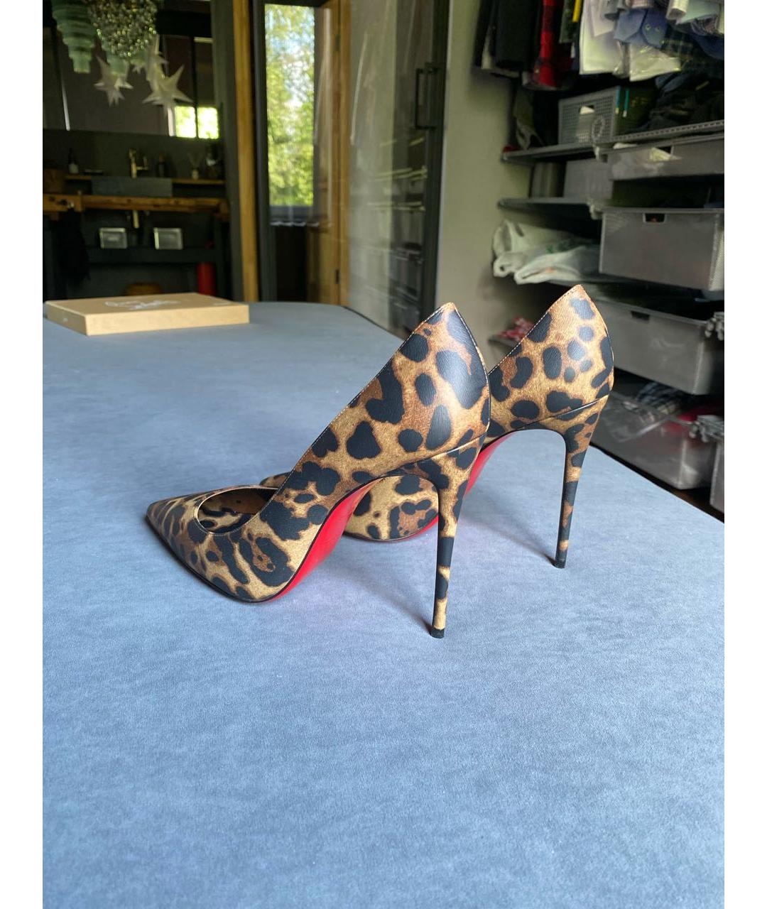 CHRISTIAN LOUBOUTIN Мульти кожаные туфли, фото 5