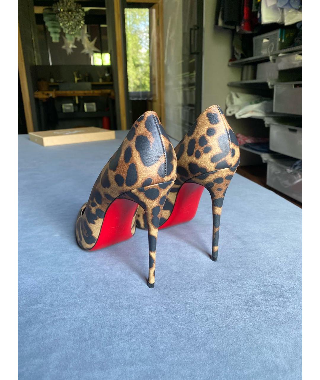 CHRISTIAN LOUBOUTIN Мульти кожаные туфли, фото 4
