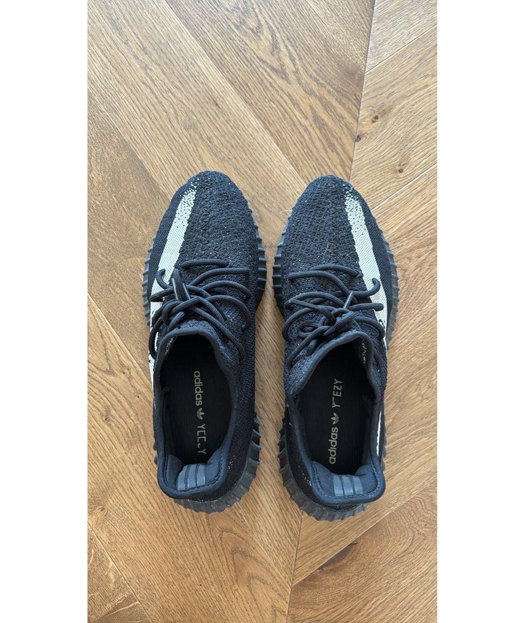 ADIDAS YEEZY Черные низкие кроссовки / кеды, фото 3