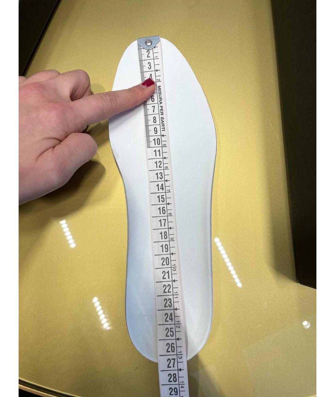 DOLCE&GABBANA Белые кожаные кеды, фото 6