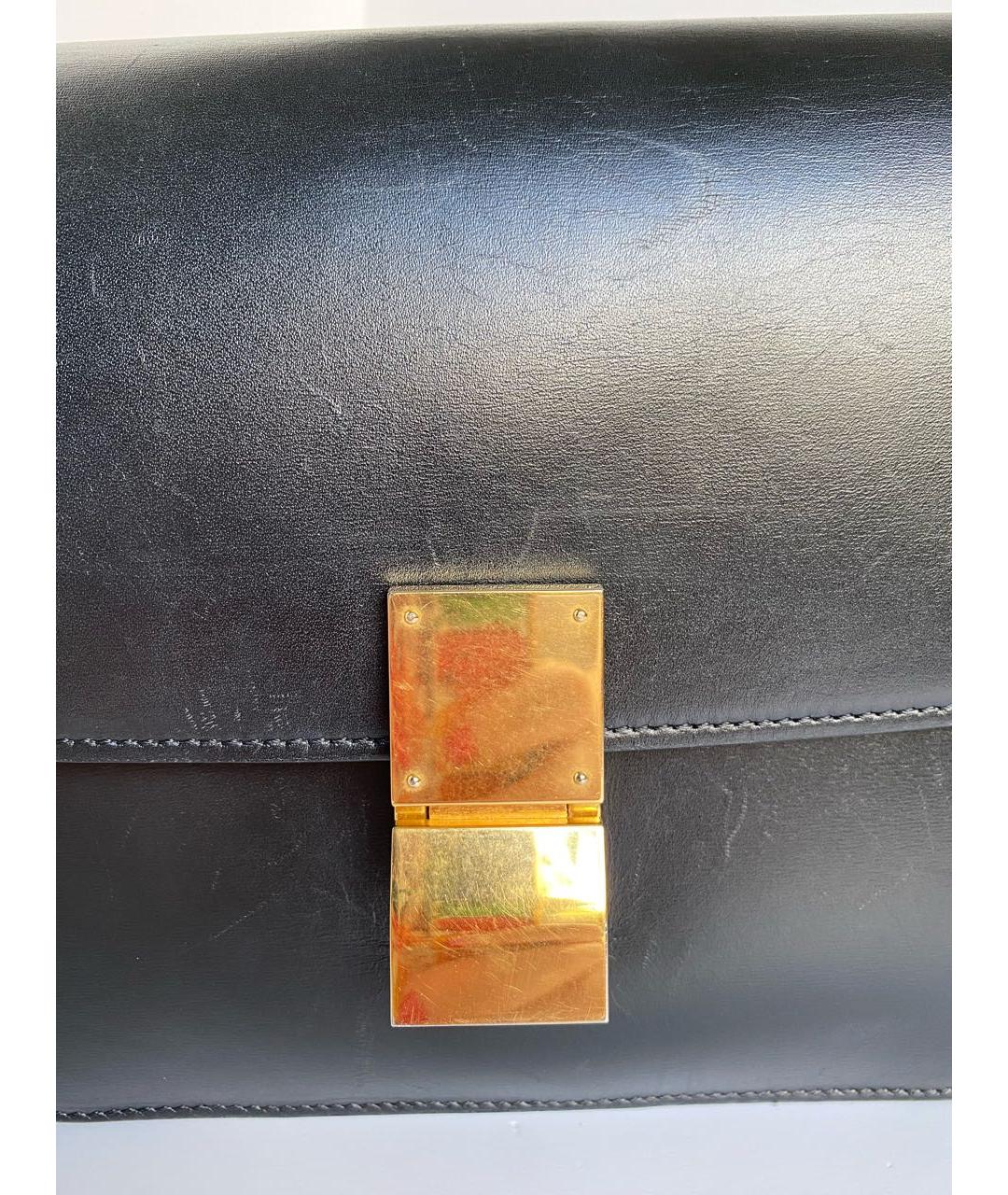 CELINE Черная кожаная сумка через плечо, фото 7