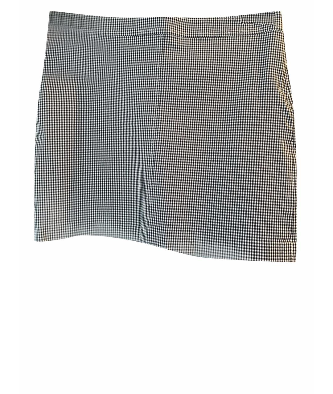 THEORY Мульти хлопко-эластановая юбка мини, фото 1