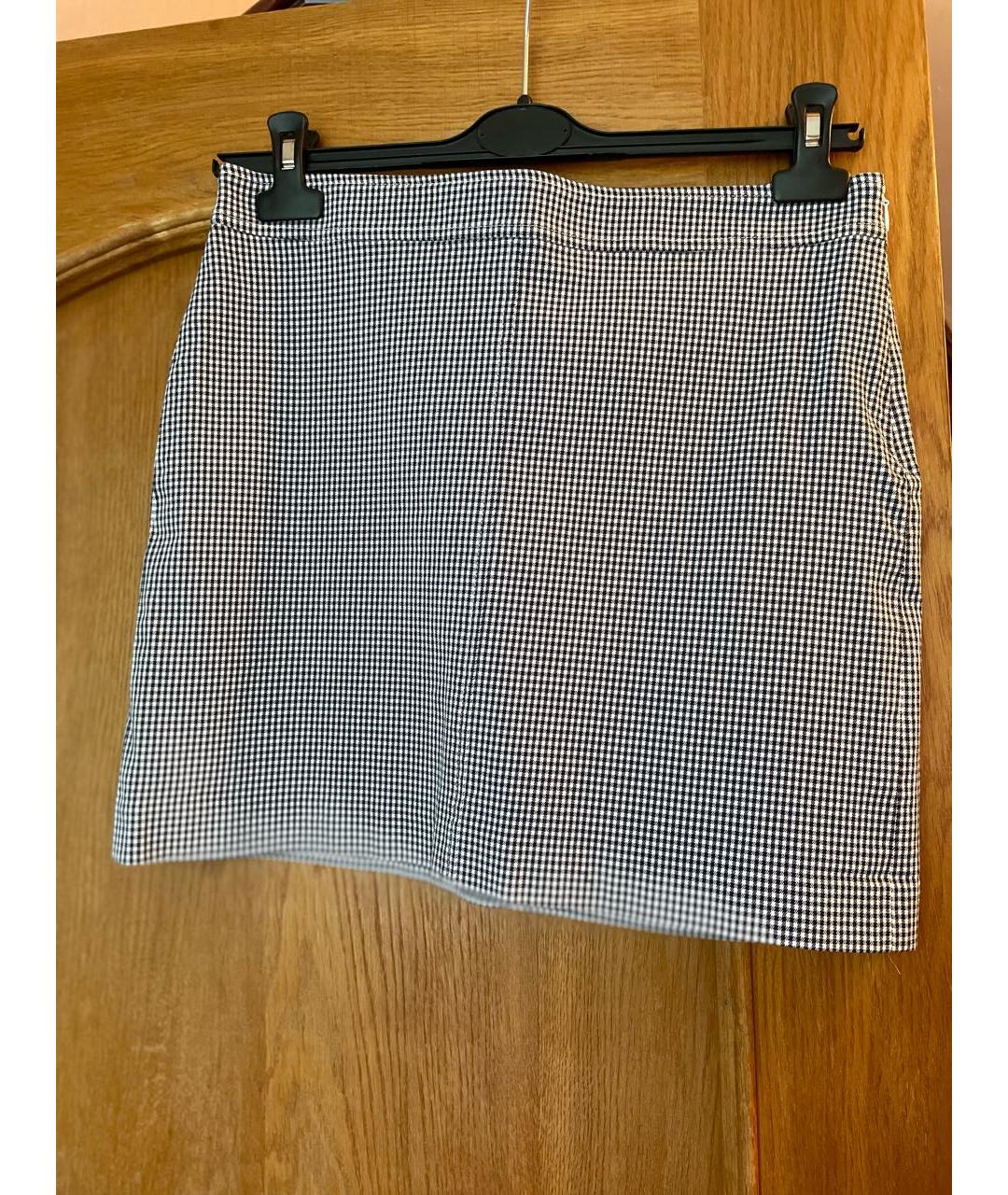 THEORY Мульти хлопко-эластановая юбка мини, фото 6