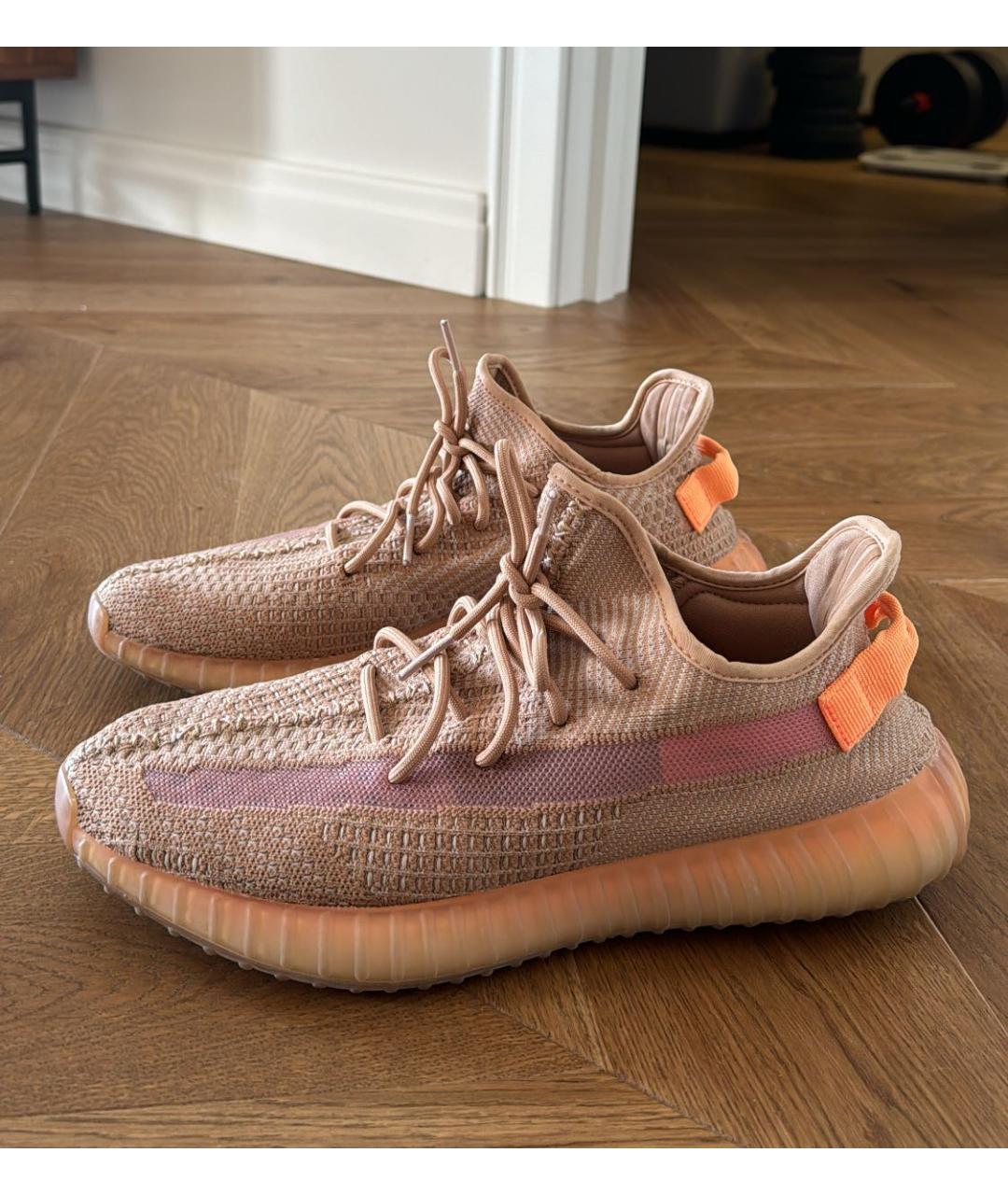 ADIDAS YEEZY Розовые низкие кроссовки / кеды, фото 6