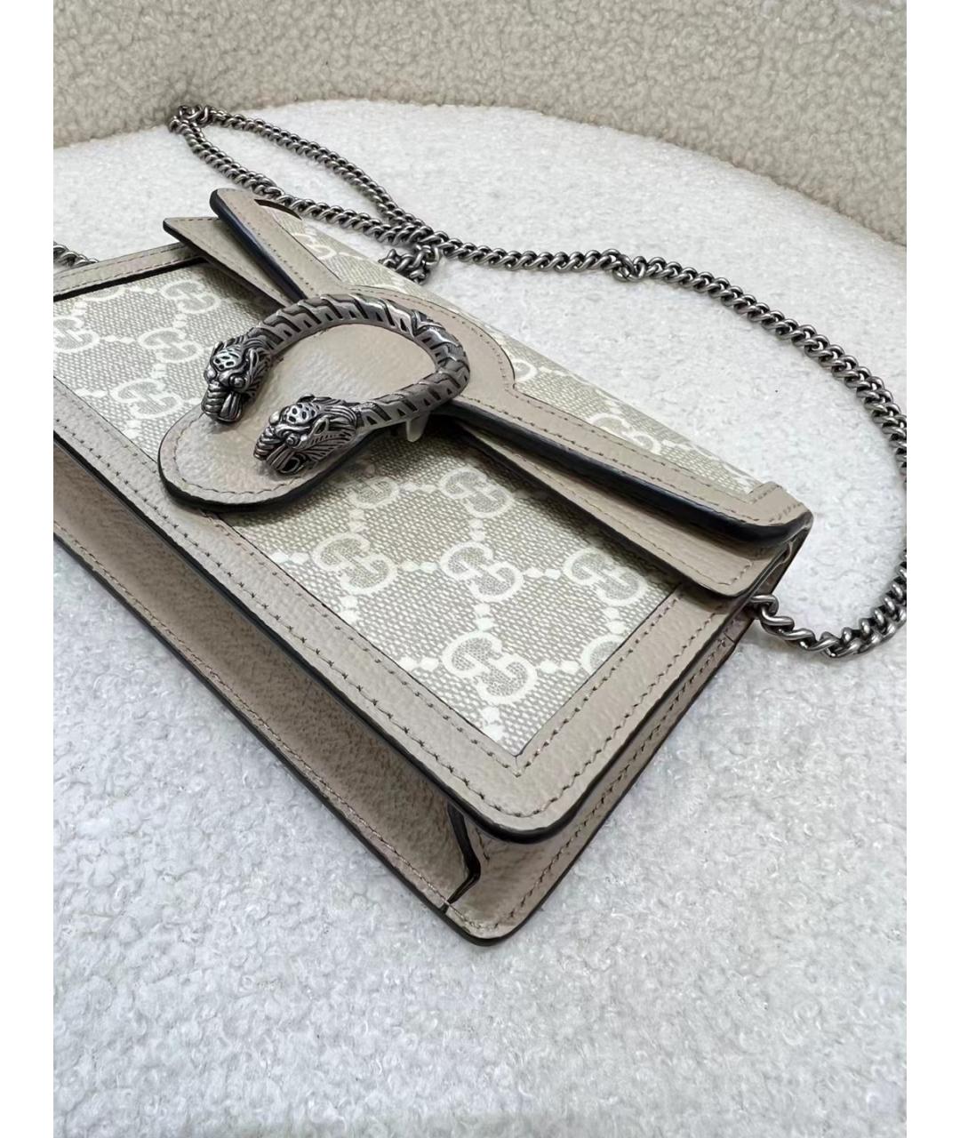 GUCCI Бежевая деним сумка через плечо, фото 5