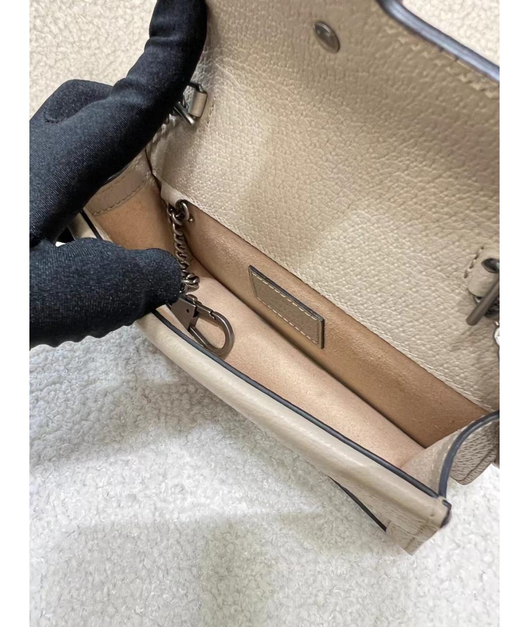 GUCCI Бежевая деним сумка через плечо, фото 8