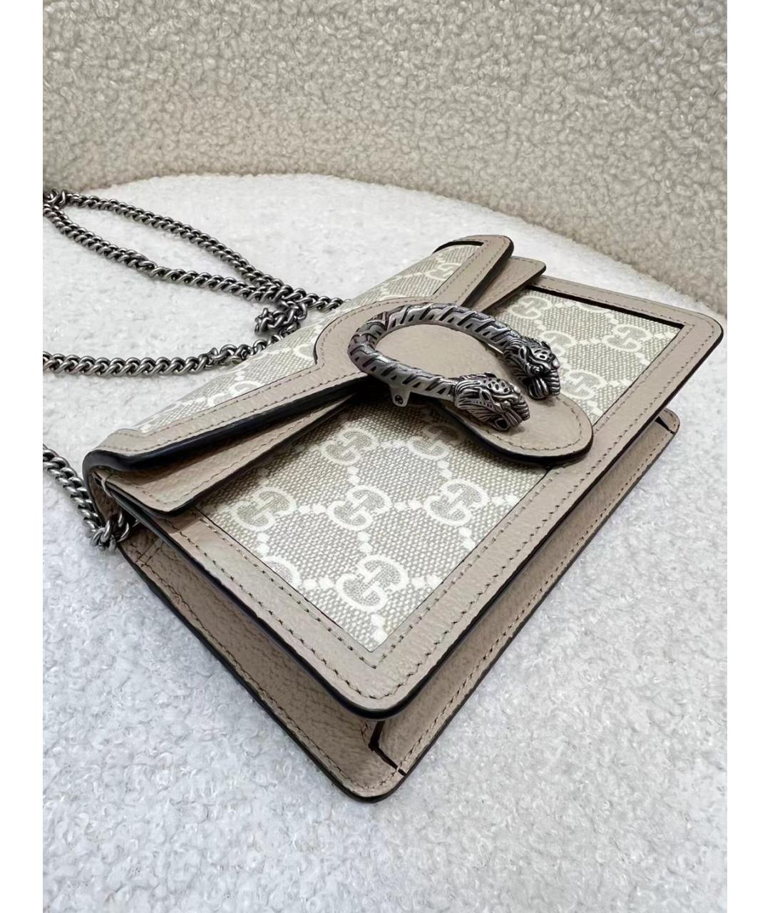 GUCCI Бежевая деним сумка через плечо, фото 4