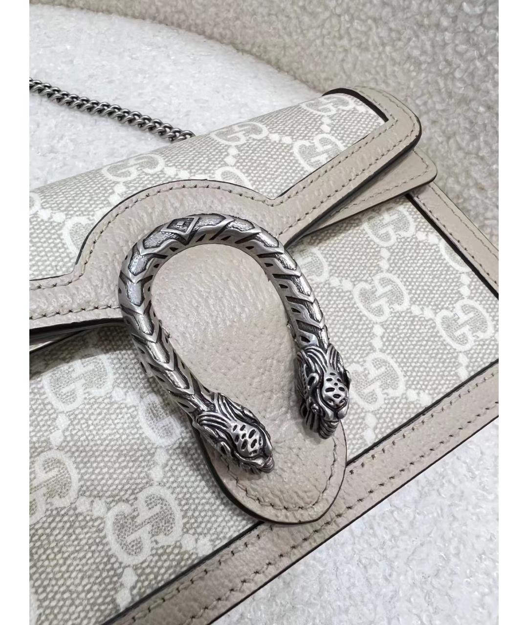 GUCCI Бежевая деним сумка через плечо, фото 9