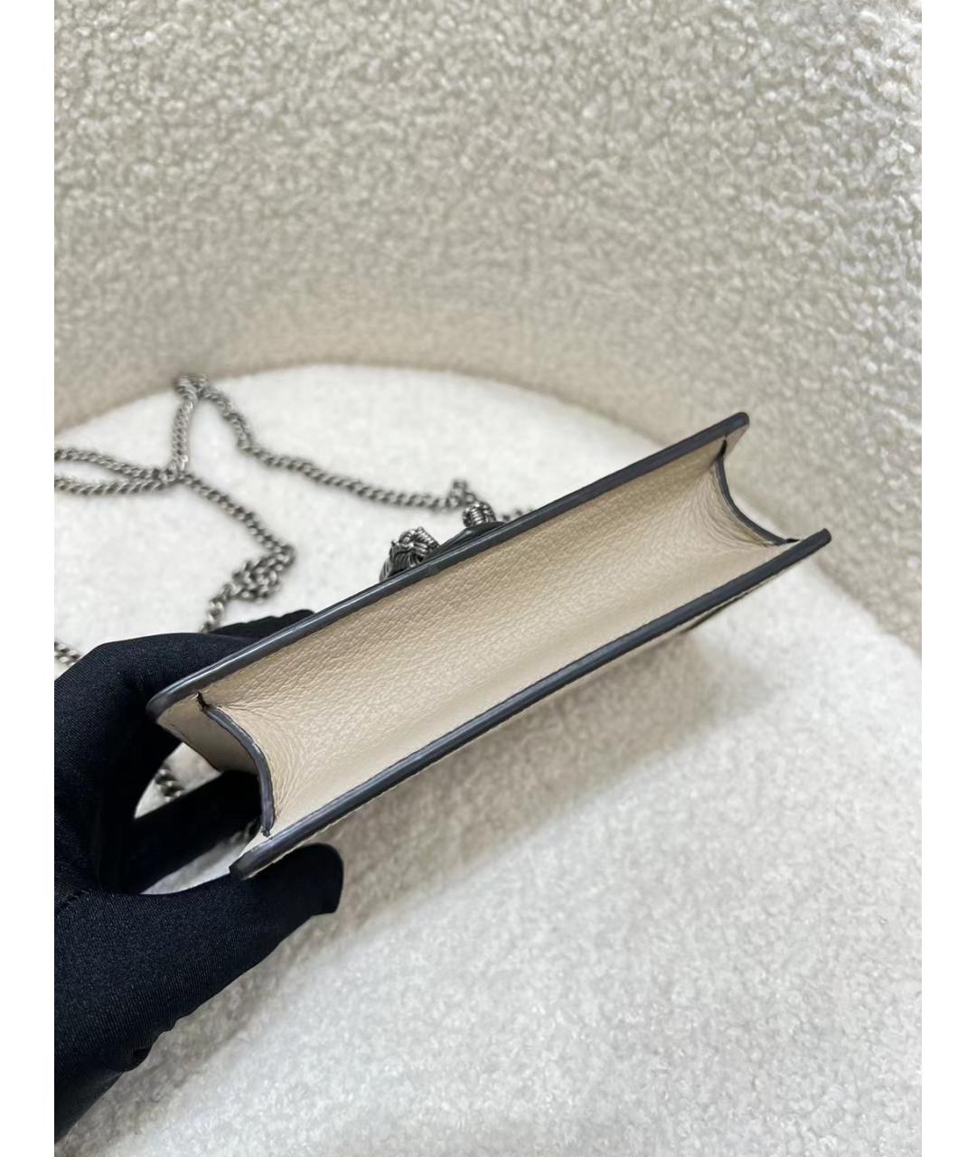 GUCCI Бежевая деним сумка через плечо, фото 6