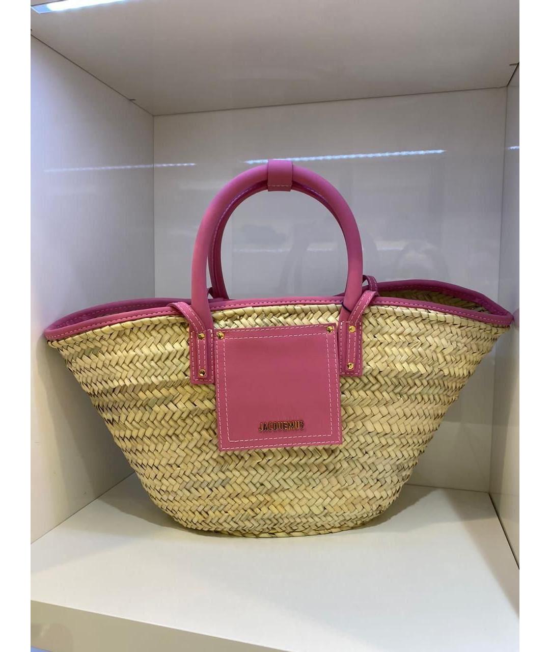 JACQUEMUS Пелетеная сумка с короткими ручками, фото 3