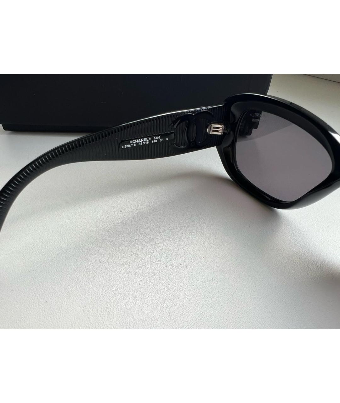 CHANEL Черные солнцезащитные очки, фото 5