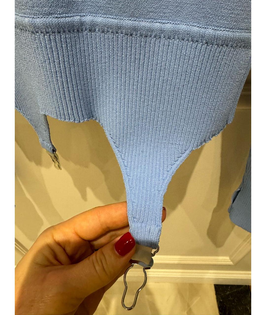 BOHEMIQUE Голубой вискозный джемпер / свитер, фото 5