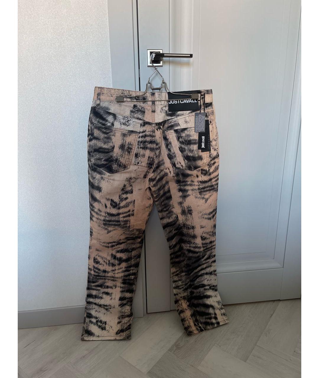 JUST CAVALLI Мульти хлопковые прямые джинсы, фото 2